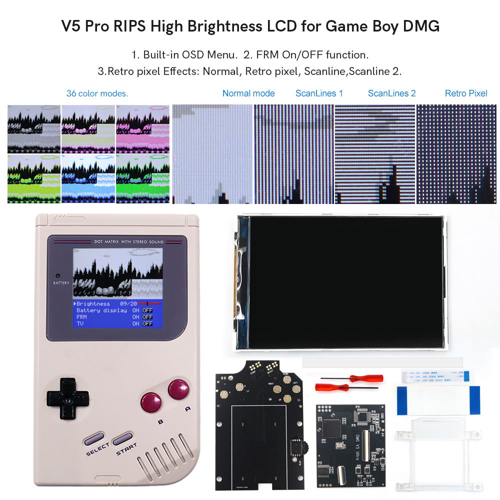 Lcd Screen Arcade - HISPEEDIDO Per GB Dmg V5 Pro,