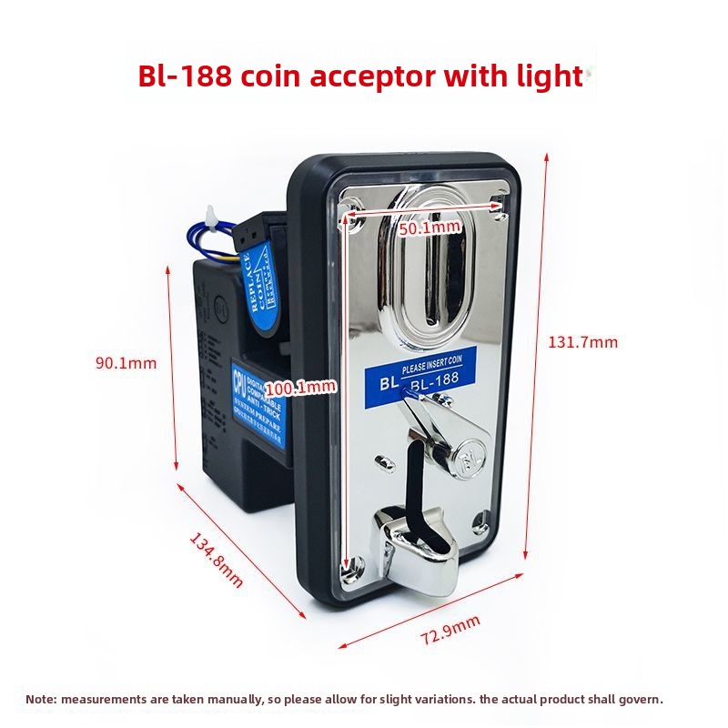 Coin Operated Kiddie Ride - Accettore di Monete BL188 con Riconoscimento