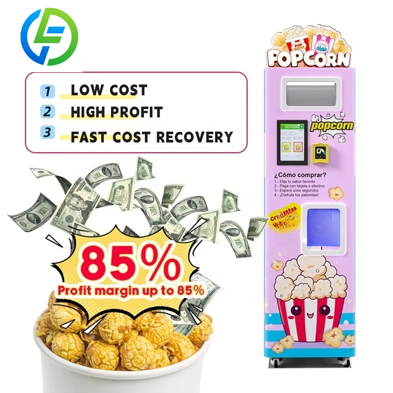 Popcorn Vending Machine - Macchina per Popcorn Personalizzata con Gestione