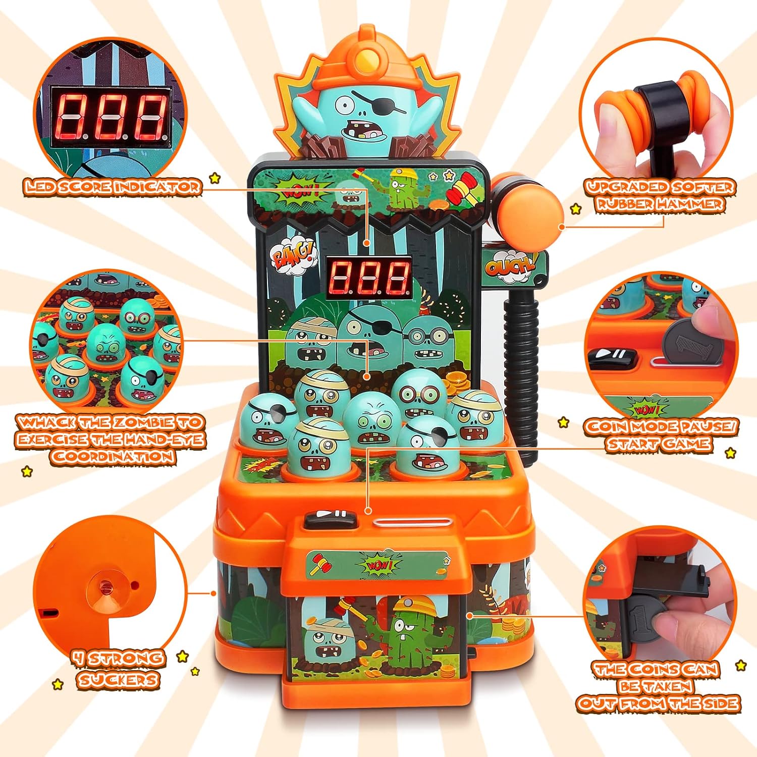 Gioco di Schiaffeggio Zombie p - Skee Ball Arcade recensione e prezzo